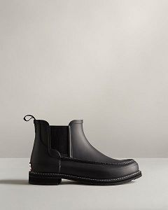 Hunter Refined Moc Varvas Miesten Chelsea Saappaat Mustat | Suomi-26735