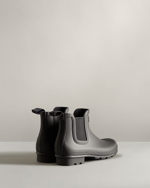 Hunter Original Miesten Original Chelsea Boots Mustat | Suomi-18254