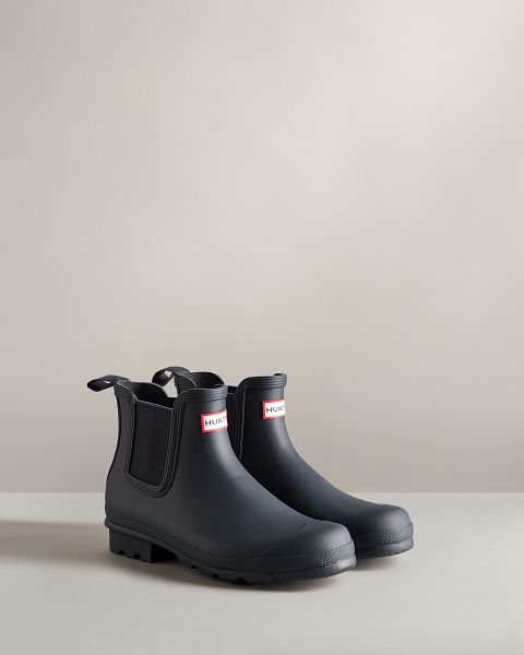 Hunter Original Miesten Original Chelsea Boots Laivastonsininen | Suomi-74510