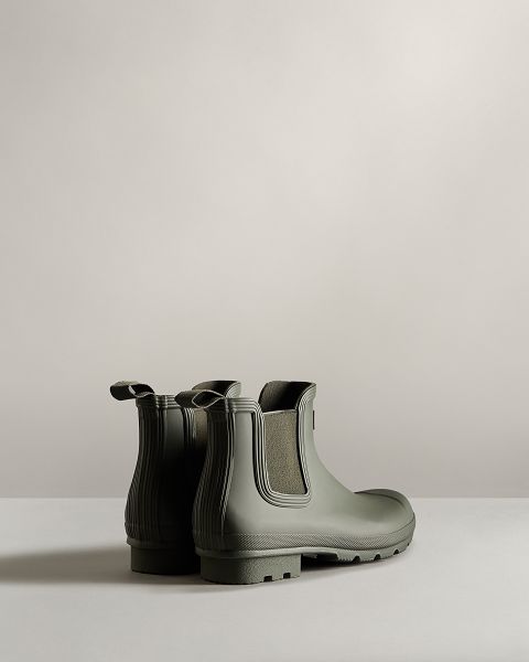 Hunter Original Miesten Original Chelsea Boots Tummanoliivinvihreä | Suomi-89316