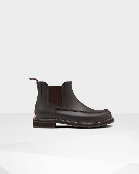 Hunter Refined Moc Varvas Miesten Chelsea Saappaat Ruskea | Suomi-89265